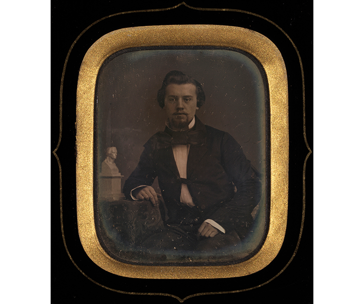 ダゲレオタイプによる肖像写真、撮影者不詳、19世紀中頃
